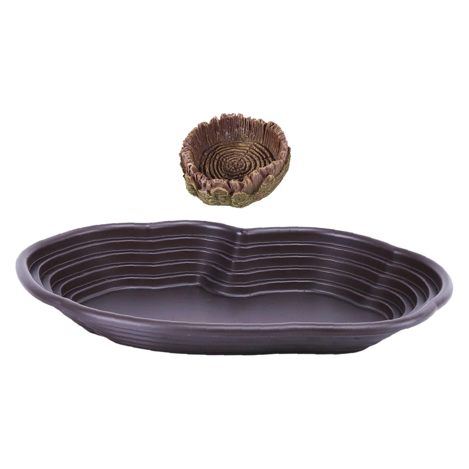 Water Dish Reptile - Plato de baño para reptiles, alimentador