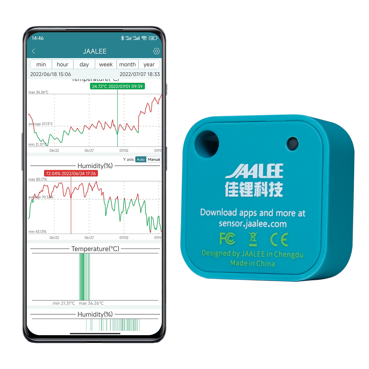Jaalee JHT termómetro con Sens - Digital Hygrometer Probe reseña y precio